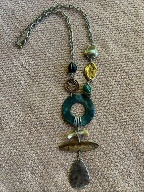 Handcrafted Multi Pendant Layered Necklace